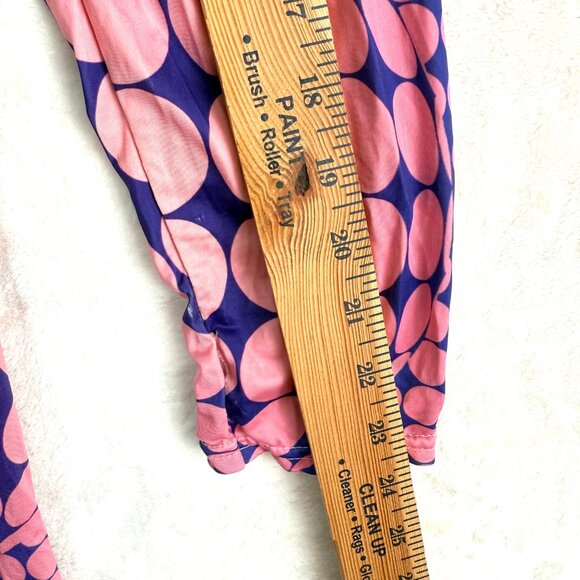 Pretty Little Thing Cut Out Bodycon Mini Dress Womens 12 Pink Purple Geometric - Picture 6 of 7